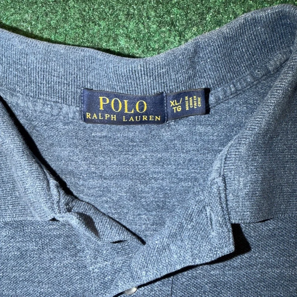 Polo Ralph Lauren Blue Polo Shirt Men's Size XL Red Horse
